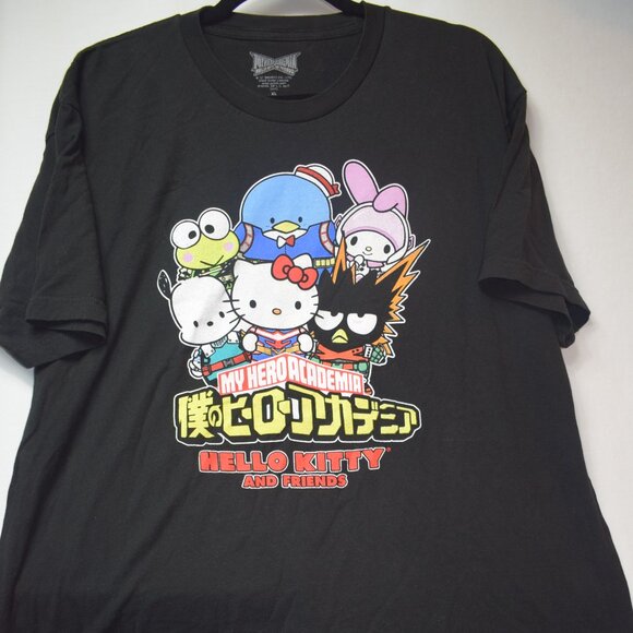 2021 Sanrio My Hero Academia Hello Kitty and Friends T-Shirt Size XL - Picture 1 of 5